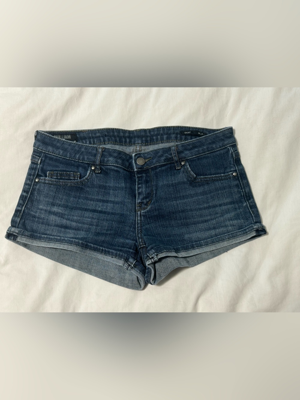 William Rast Dark Blue Denim Womens Shorts